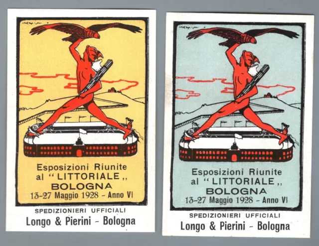 ER5749 - Erinnofilo: Esposizione al Littoriale- Bologna 1928 - Longhi & Pierini*
