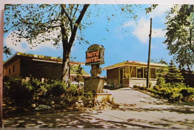 Canada Ontario Niagara Falls Gateway Auto Motel Postcard Old Vintage Card View