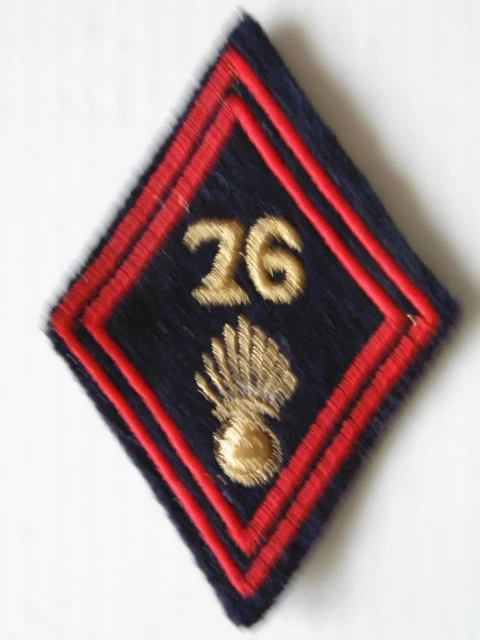 Insigne Régiment Infanterie 129° RI Doré - Patch Tissu Losange Mle 1945