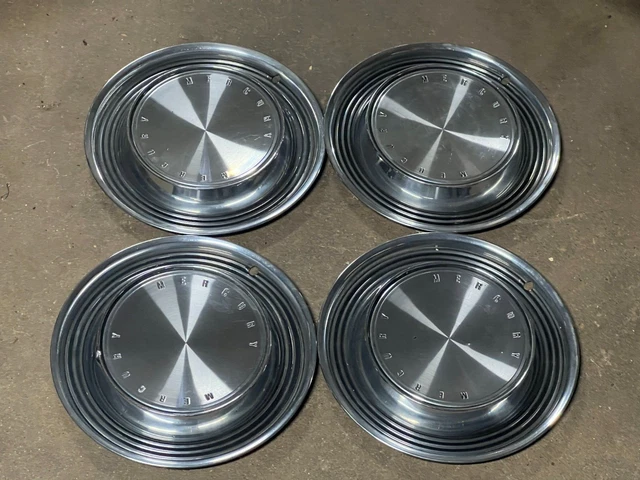 *Set of 4* Vintage 1970-1971 Mercury Montego 14" Wheel Covers Hubcaps USED