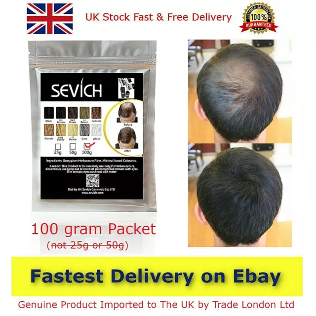 SEVICH REFILL HAIR Fibers Keratin Building Thickening 25-100g Pack Spray  Pump UK EUR 10,34 - PicClick IT