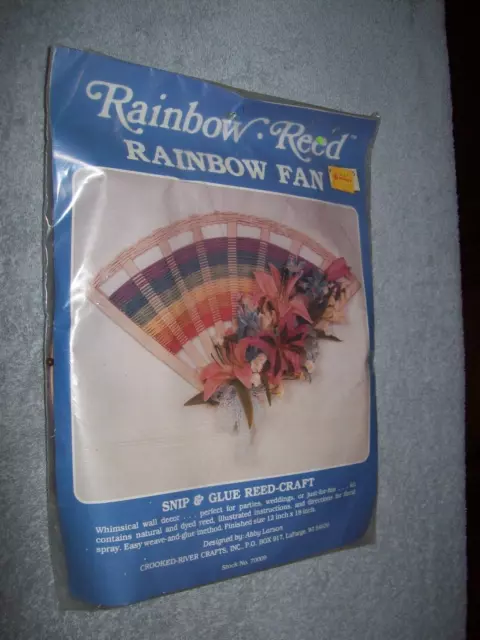 Artesanías de río torcido de colección - ventilador arco iris artesanales de corte y pegamento caña artesanal