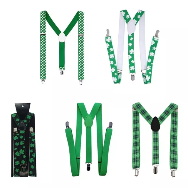 st patricks day suspender shirt