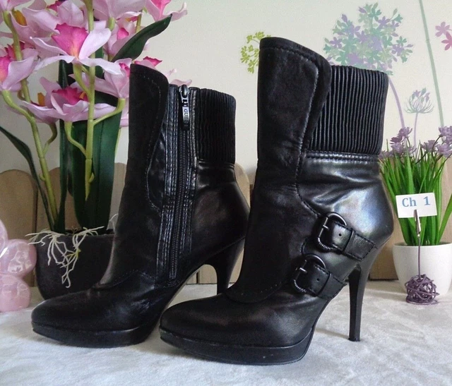 Escarpins / Bottines en cuir " Guess " - Pointure : 36