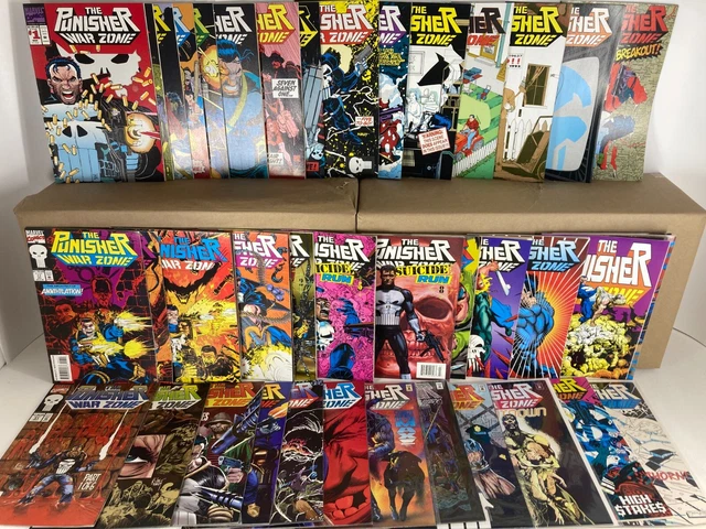 Punisher War Zone 1-41 (miss#38) +Annual 1-2 near complete SET! Marvel b1417