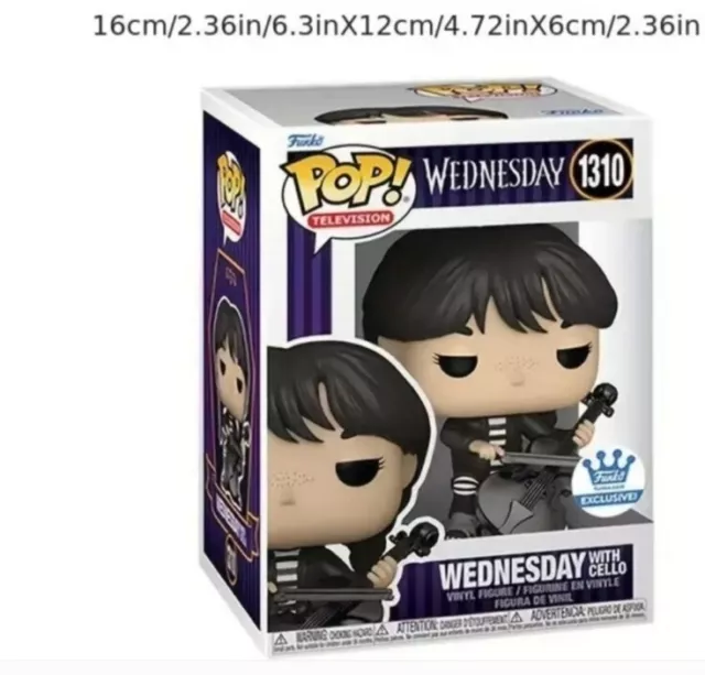 Funko POP! Wednesday 1310# Wednesday Addams with Cello Vinyl Action Figures