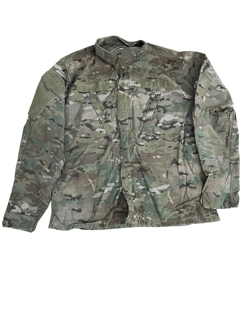 US Army Combat Coat Large Regular FR Camo OCP Multicam W2 Military Uniform Top