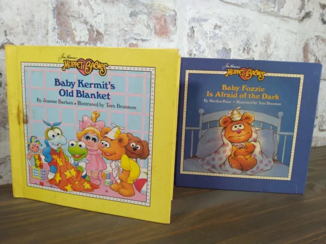 Lot of 2 Muppet Babies Books Jim Henson Kermit Gonzo Fozzie Miss Piggy Reader