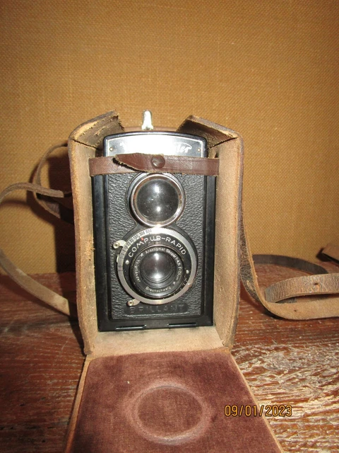 Appareil photo Voigtlander brillant - compur rapid avec sacoche