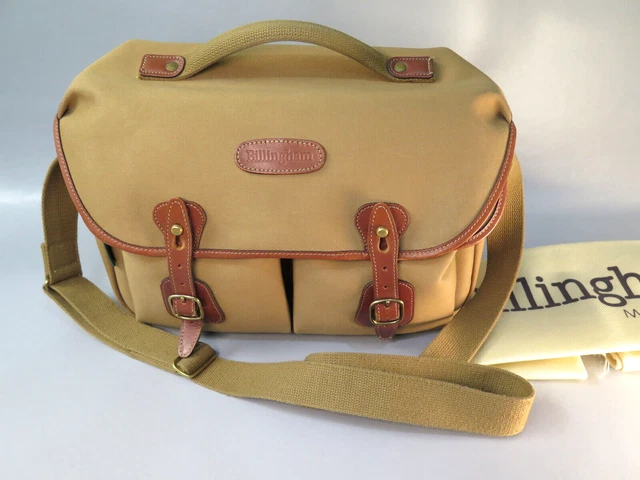 BILLINGHAM HADLEY PRO CAMERA BAG (Khaki Canvas/Tan Leather) Very Good Condition