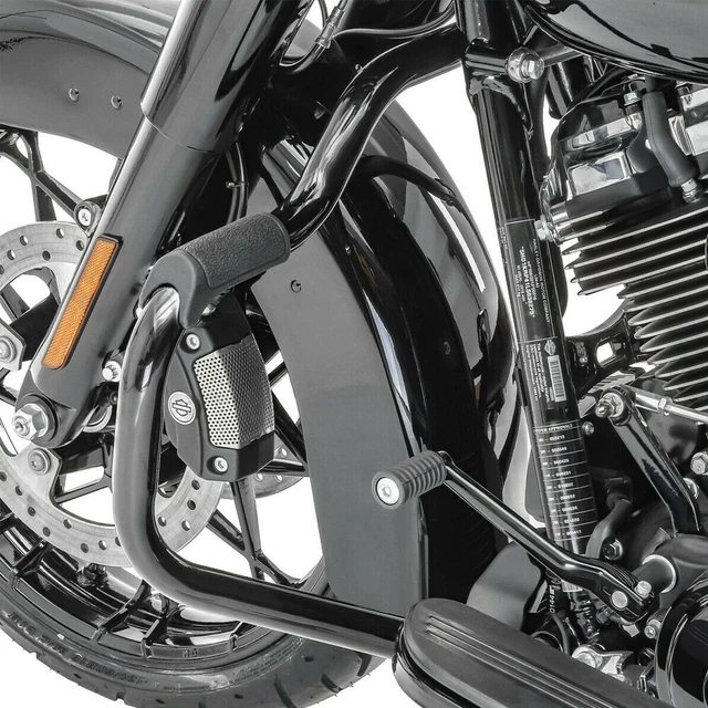 TRICHROME MUSTACHE ENGINE Guard Crash Bar For Harley Street Glide Road