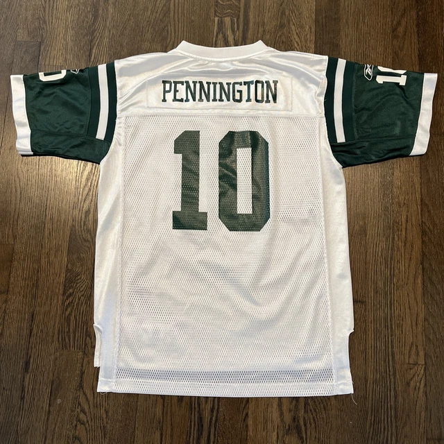 New York Jets Pennington Jersey Kids Size XL 18-20 Reebok White