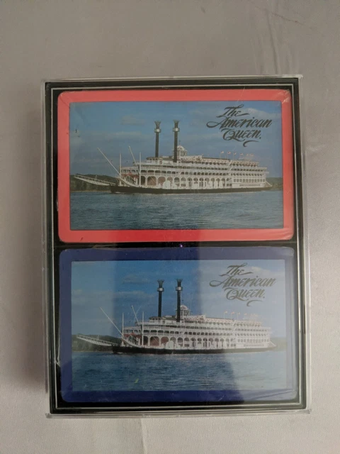 The American Queen Steamboat Playing Cards - 2 Sealed Decks The American Queen Steamboat Playing Cards - 2 Sealed Decks