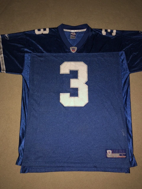 4XL Vtg Stitched Reebok DRE BLY #32 Detroit Lions Jersey Mens XXXXL Blue
