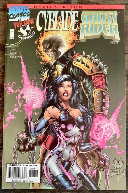 Devils Reign Chapter 2 - Cyblade Ghost Rider - (1997- Marvel/Top cow/Image) - VF