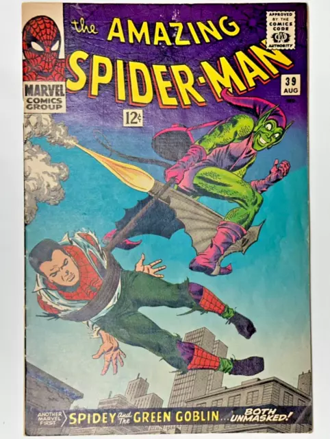 AMAZING SPIDER-MAN #39 FN/VF 1966 Marvel Comics 1st John Romita Cover
