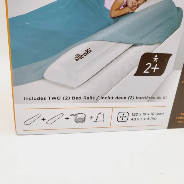 Wally The Shrunks Inflatable Kids Bed Rails 2 bed rails, pump  Universal Fit NEW 2