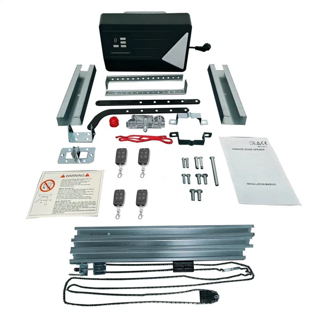 MOTEUR GARAGE SET Avec Chaîne Et Rail de Roulement 800N + 4