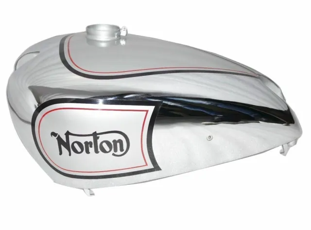 Norton Es2 Steel Chrome and Silver Painted Fuel Petrol Gas Tank