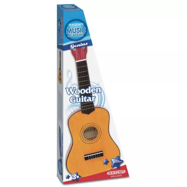 Bontempi chitarra classica in legno alta 55cm a 6 corde suono reale 3 anni +