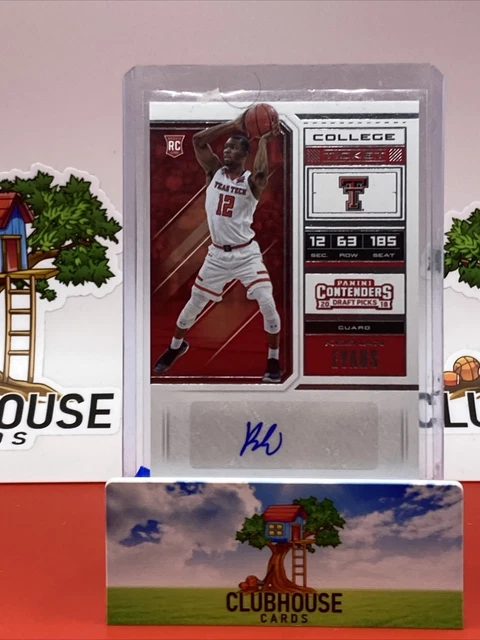 Keenan Evans 2018-19 Contenders Draft Picks College Ticket RC Rookie Auto #98