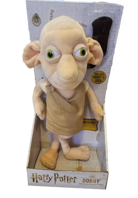 HARRY POTTER DOBBY Interactive Plush Soft Toy Interactive Noble Collections  New $23.11 - PicClick AU