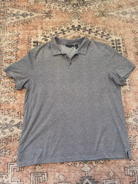 Perry Ellis Blue Collared Polo Short Sleeve Shirt Men’s Size XXL