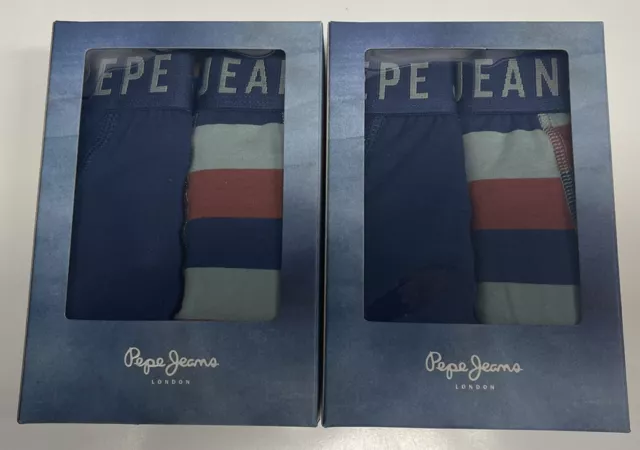 Pepe Jeans Pack Of 4 (2X2) Trunks Mens Trunks. MARSHALL Size Small