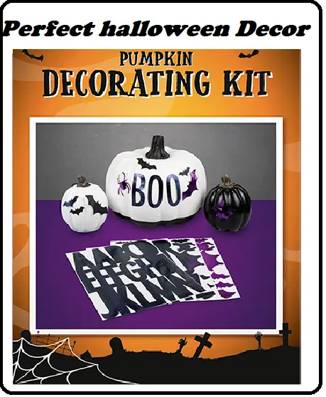 Halloween - Pumpkin Decorating Sticker Kit , Perfect For Party Decor