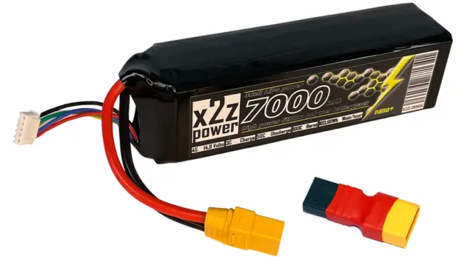 X2Z Power Racing X2Z-2890X LiPo Akku 50C 7000Mah 4S 14,8V TRX Stecker für Traxxa