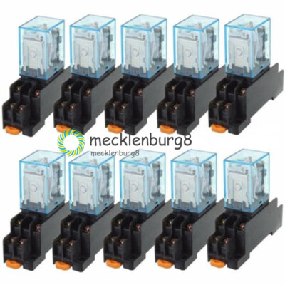 ARIA condizionata 220V Relè di potenza bobina DC12V 8Pin 10A doppio palo Doppio Buttare LY2NJ HH62P Base Socket HHC68A-2Z 