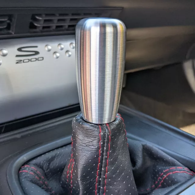 SSCO BRUSHED SILVER SB 530 GRAMS WEIGHTED SHIFT KNOB SHIFTER STICK STAINLESS