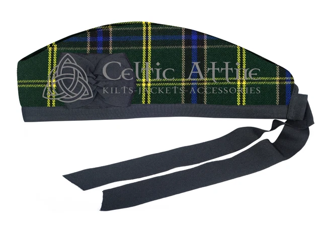 Scottish US Army tartan GLENGARRY Cap Military Bonnet Glengarry Hat | Kilt Cap