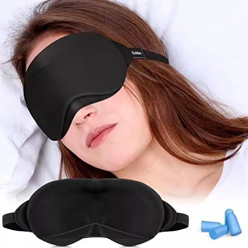 Gritin Schlafmaske für Frauen und Herren, [Upgrade Version] Schlafmaske für S...