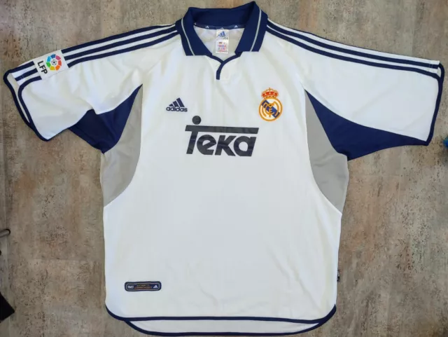 Camiseta Real Madrid 2000-2001 Adidas Shirt Trikot Maillot Maglia