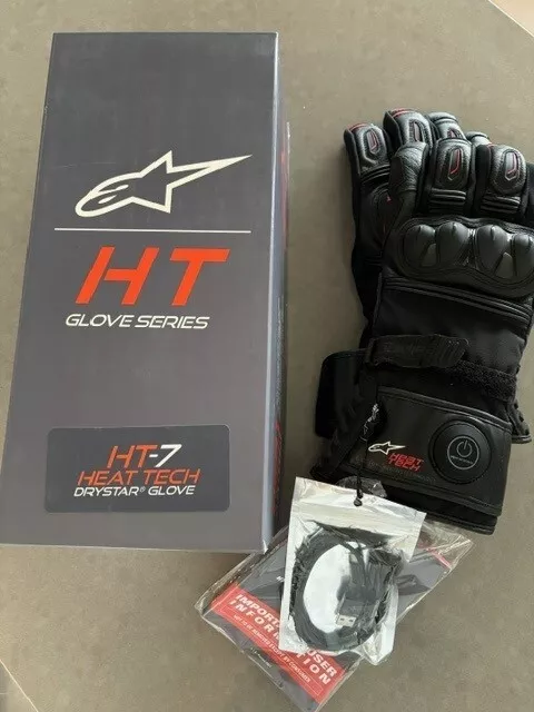 Alpinestars HT-7 Heat Tech Men's Drystar Motorcycle Gloves Black