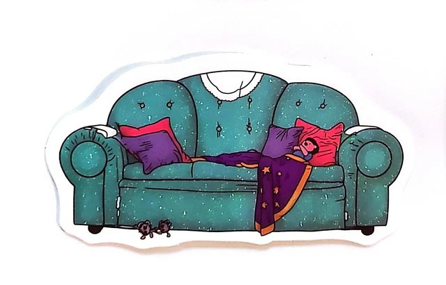 Molly Clock Rug Show PBS THE BIG Comfy Couch Loonette Molly Granny Clock Rug Water Resistant ...