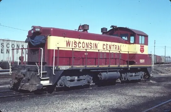 Wc 1231 Sw-1200 Neenah Wi (Wisconsin Central) Original Slide 03-14-91 T18-7