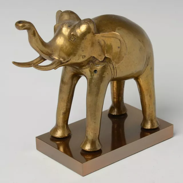 Early 20th Century, Burmese Bronze Standing Elephant