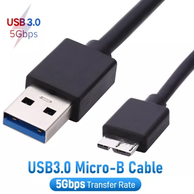 Micro USB 3.0 Cable High Speed Data SYNC For HDD External Hard Drive Wholesale 2