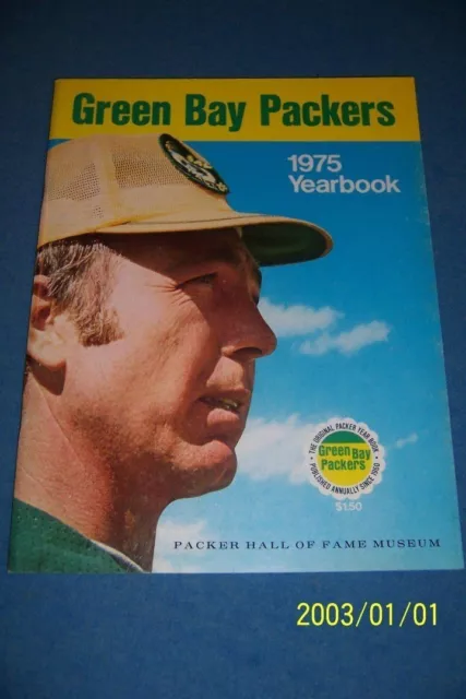 1975 GREEN BAY PACKERS Official Yearbook BART STARR New HEAD Coach Free/Shipping