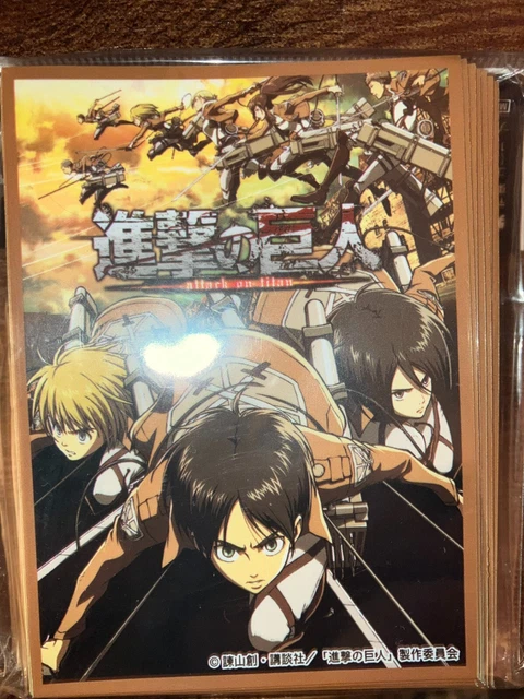 attack on titan card sleeves Card Sleeves Poggers