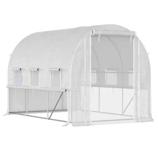 10' X 7' X 7' Walk In Tunnel Greenhouse Outdoor Plant Nursery Structure Shade