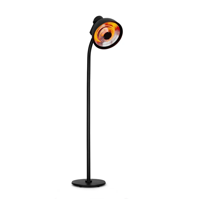 Infrarotheizstrahler Terrasse Heizgerät Garten Heizung WiFi Timer 2000 W Schwarz
