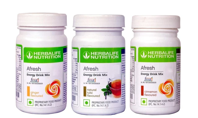HERBALIFE NUTRITION AFRESH energy drink mix pack de 3 (gingembre, tulsi ...