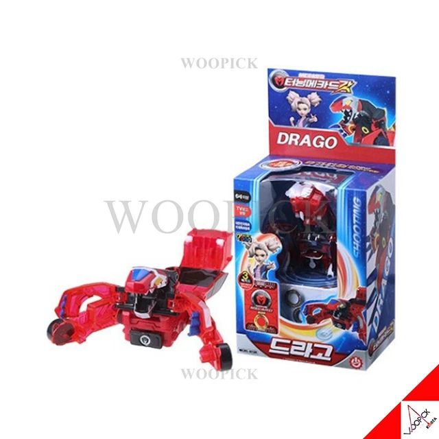 TURNING MECARD GOD DRAGO Turning Car Transformer Robot Toy Coreano