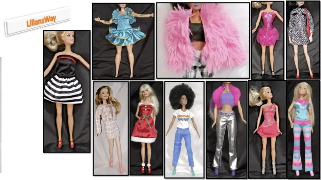 Barbie/Sindy/Steffi Love Outfits with Shoes Some Fit Curvy Barbie Many Options