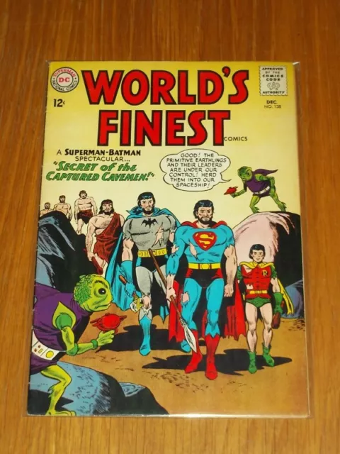 World's Finest #138 Fn (6.0) Dc Comics Superman Batman December 1963