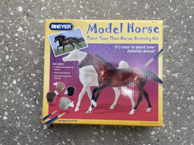 New Breyer Activity Kit #4114 Paint Your Own Horse Paddock Pal Little Bits Craft