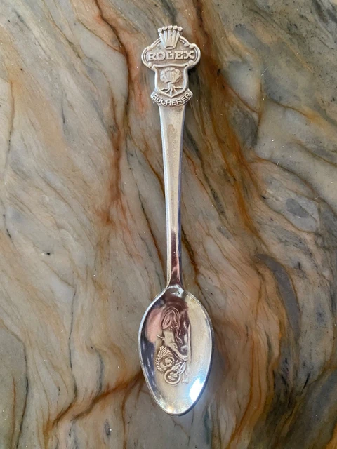 Vintage ROLEX Bucherer Switzerland Collector's Spoon  CB 69 M w/Lion 4 1/4"